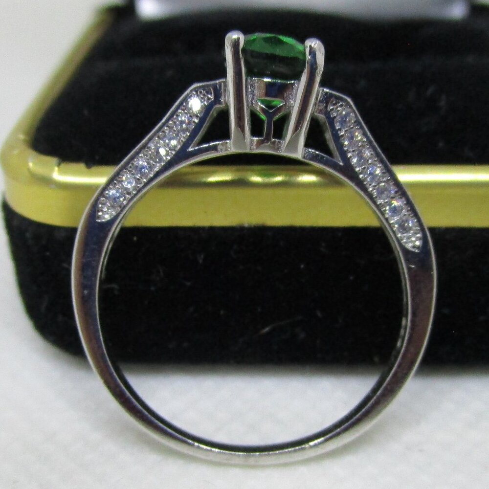 Small Solitaire Stone Set Ring - image 3